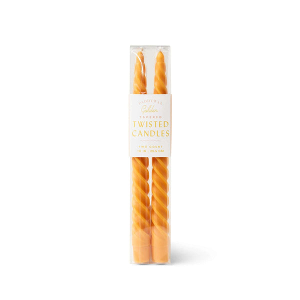 paddywax Golden Twisted Taper Candles