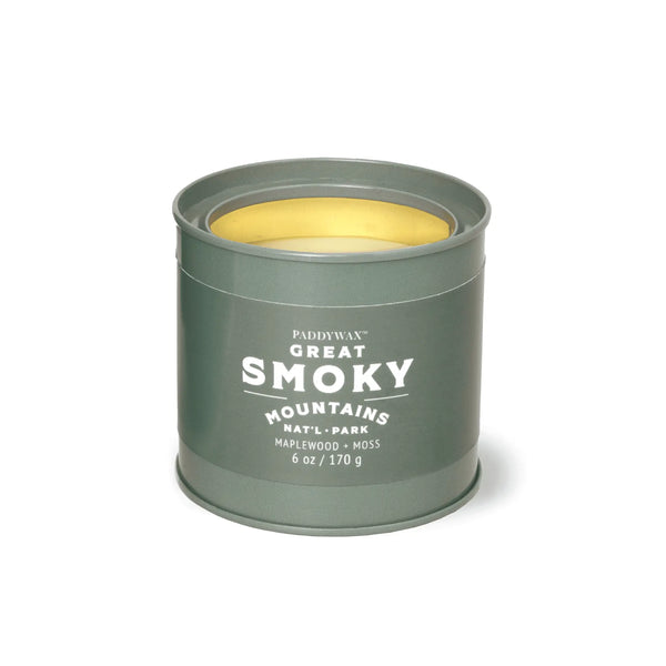 paddywax Great Smoky Mountains - 6 oz Tin Candle