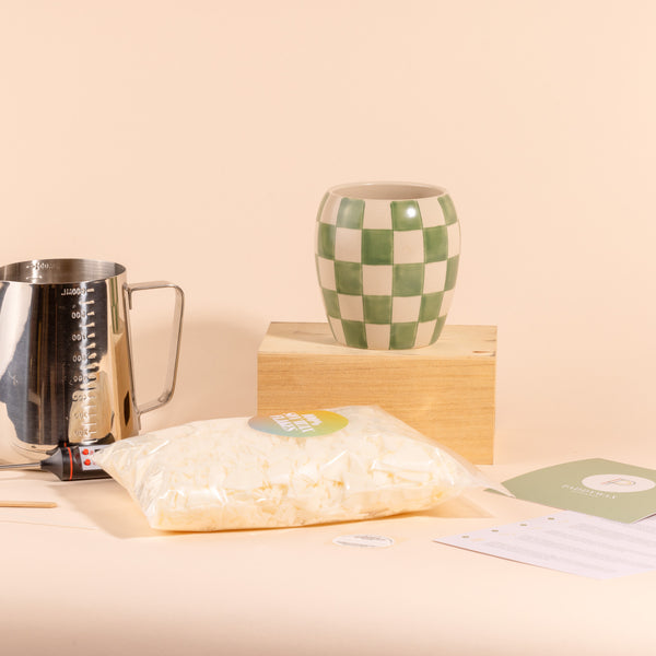 paddywax Green Checkmate At-Home Candle Making Kit
