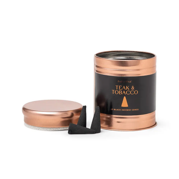 paddywax Incense Cone - Teak & Tobacco