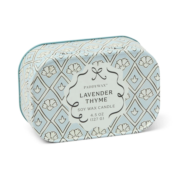 paddywax Lavender & Thyme - 4.5 oz Tin Candle
