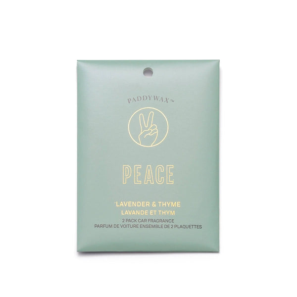 Paddywax Lavender + Thyme "Peace" - Car Fragrance