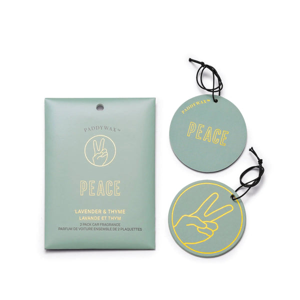 paddywax Lavender + Thyme "Peace" - Car Fragrance