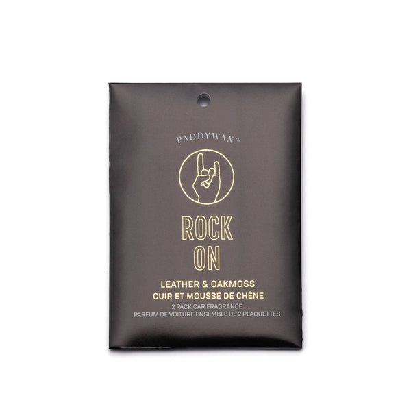 Paddywax Leather + Oakmoss "Rock On" - Car Fragrance