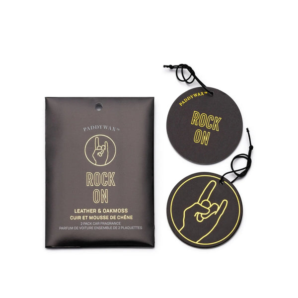 paddywax Leather + Oakmoss "Rock On" - Car Fragrance