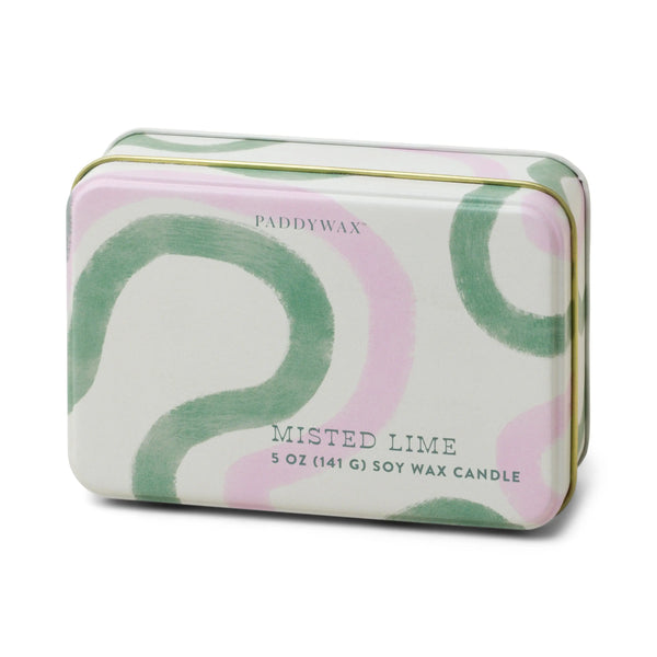 paddywax Misted Lime - 5 oz Tin Candle