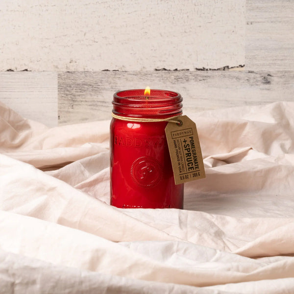 Paddywax Pomegranate & Spruce - 9.5 Oz Candle