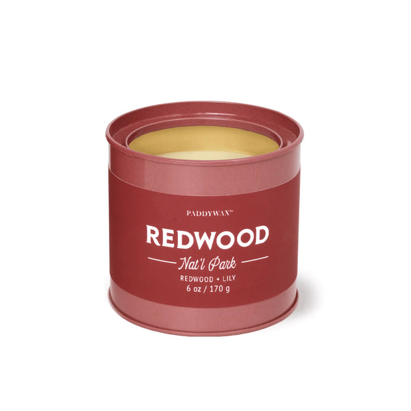paddywax Redwood - 6 oz Tin Candle