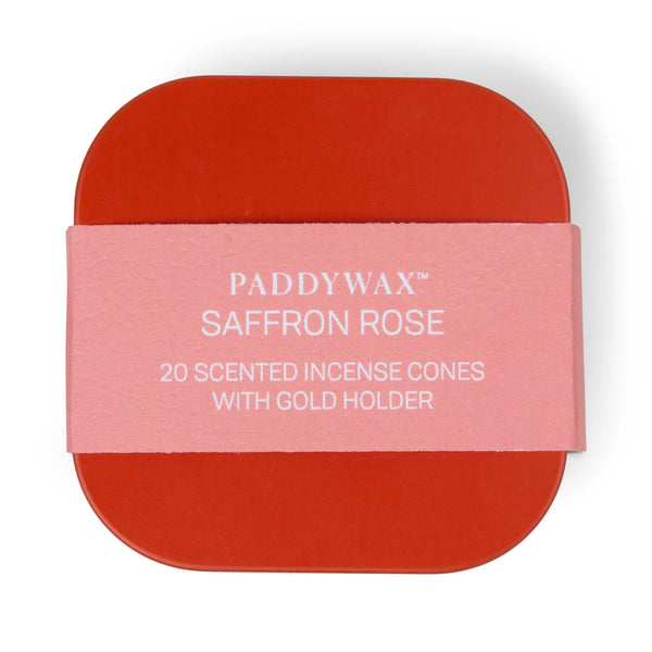 Paddywax Saffron Rose - Metal Incense Tin