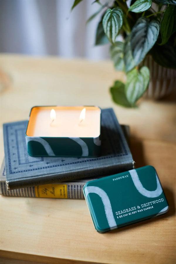 Paddywax Seagrass & Driftwood - 5 Oz Tin Candle