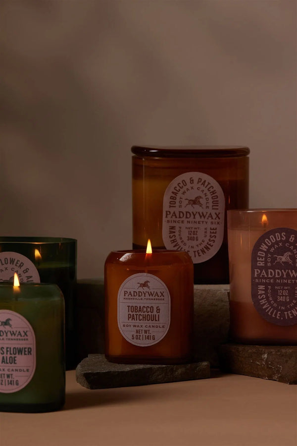 Paddywax Tobacco + Patchouli - 12 Oz Candle