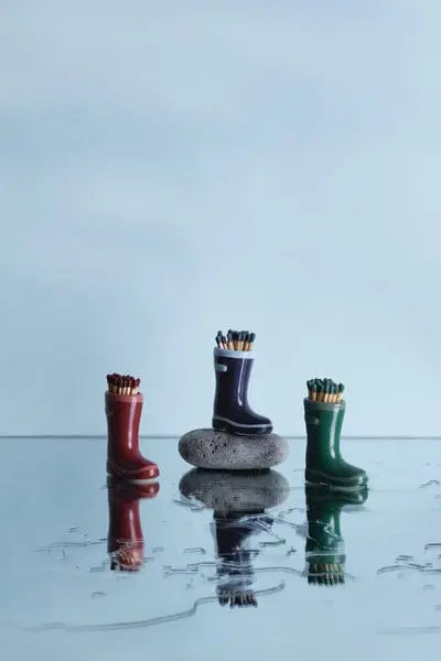 Paddywax Wellington Boot Matches - Dark Green