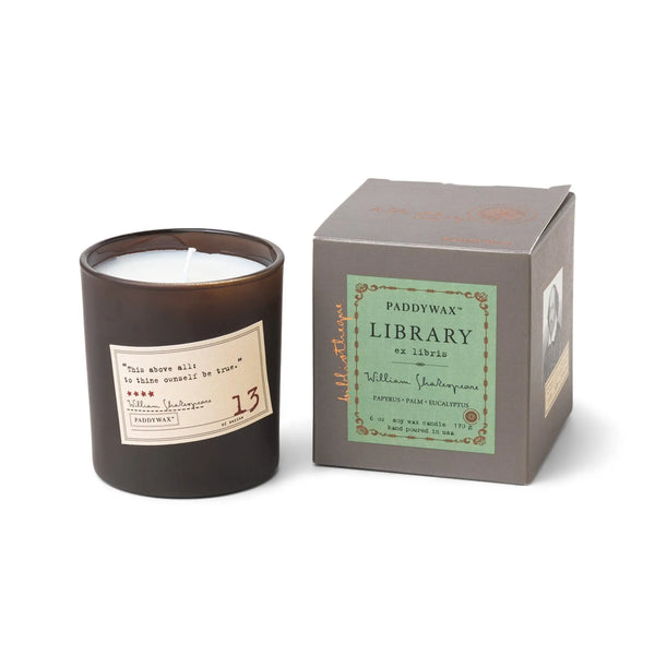 paddywax William Shakespeare - Library Candle 6 oz