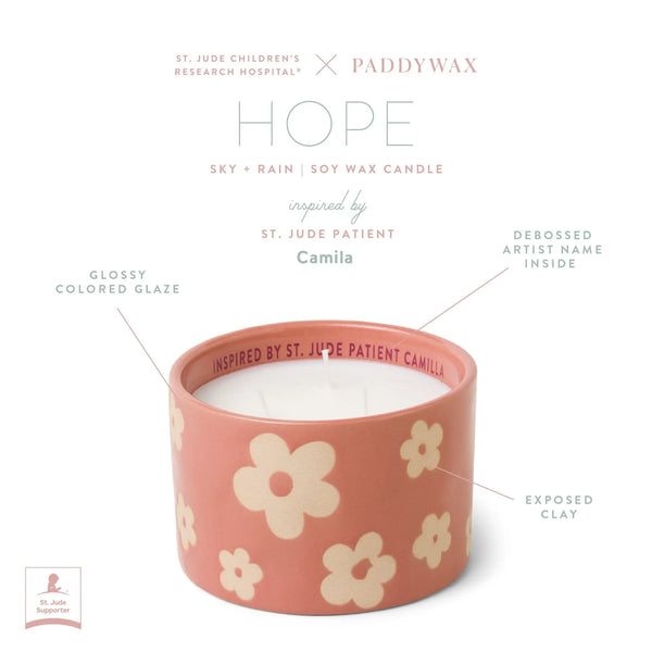 Paddywax Sky + Rain - St. Jude Giveback "Hope" 11 Oz. Candle