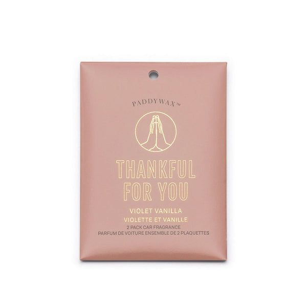 Paddywax Violet Vanilla "Thankful For You" - Car Fragrance