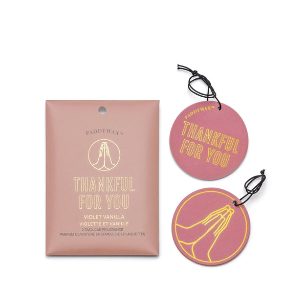 paddywax Violet Vanilla "Thankful For You" - Car Fragrance