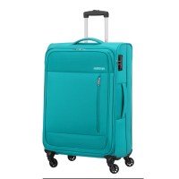 padmore & barnes American Tourister Heat Wave 68cm Spinner Suitcase – Aqua Blue