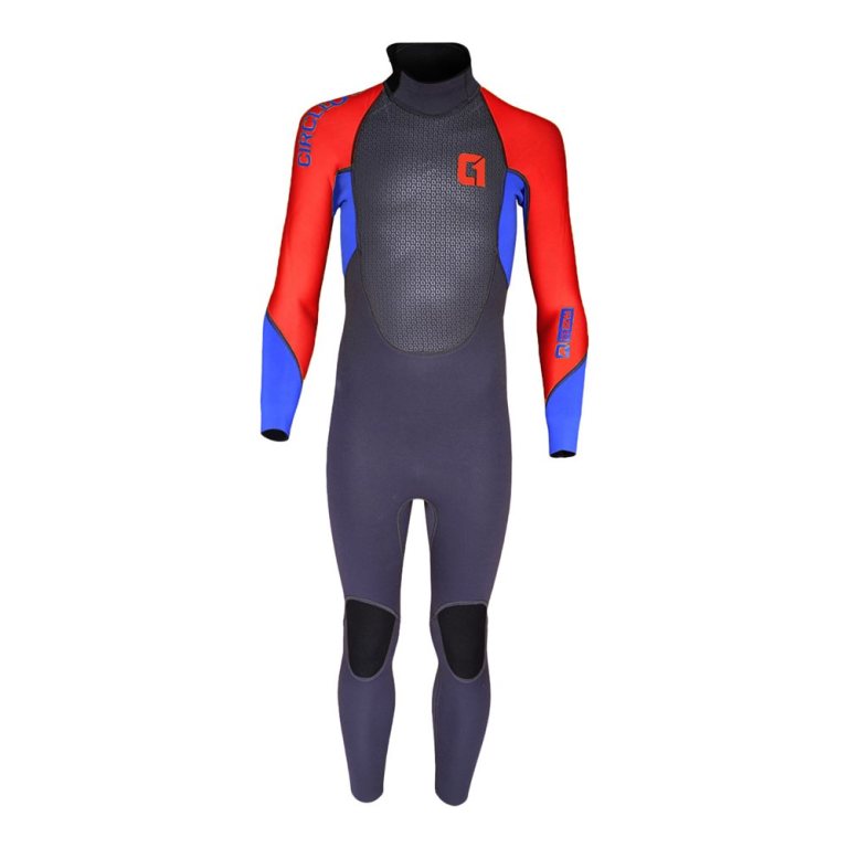padmore & barnes Circle One Kids Faze 3/2mm Full Length Summer Wetsuit – Red