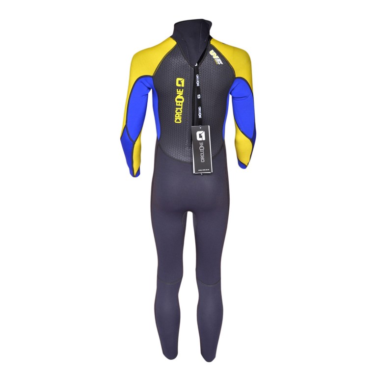 Padmore & Barnes Circle One Kids Faze 3/2mm Full Length Summer Wetsuit – Yellow