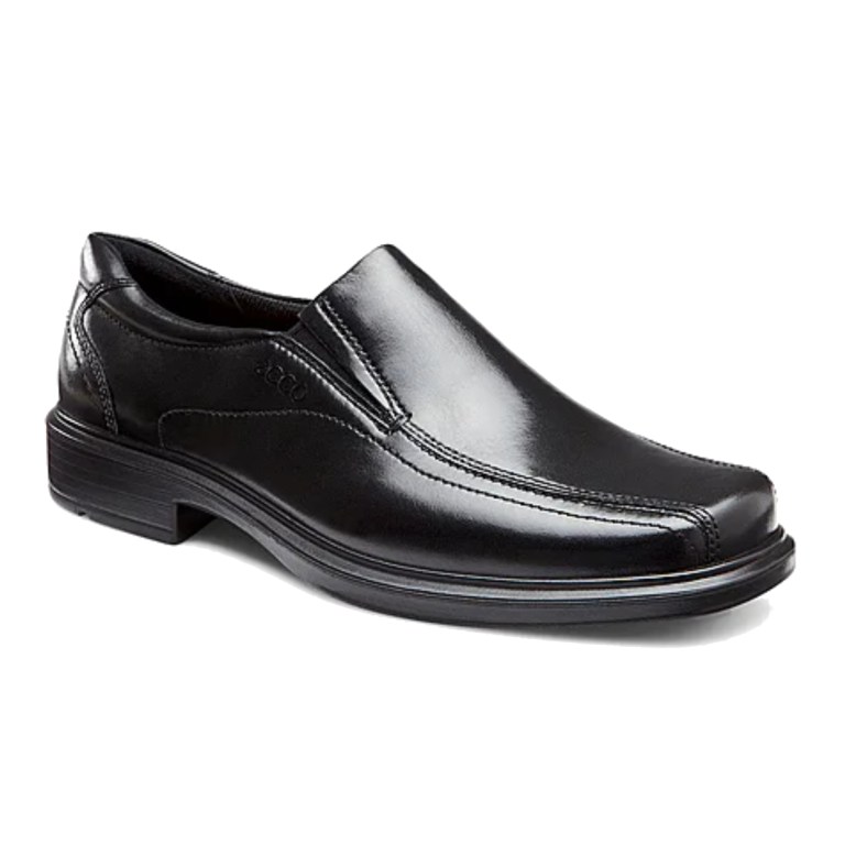 padmore & barnes Ecco Mens Helsinki Slip-On Shoe – Black