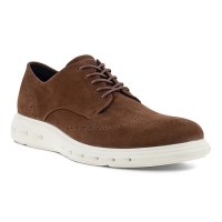 padmore & barnes Ecco Mens Hybrid 720 Brogue Shoe – Potting Soil