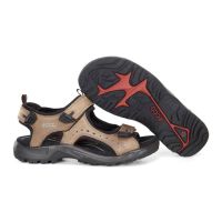 Padmore & Barnes Ecco Mens Offroad Navajo Sandal – Brown