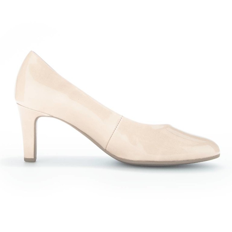 Padmore & Barnes Gabor Ladies High Heel Shoe – Nude Patent