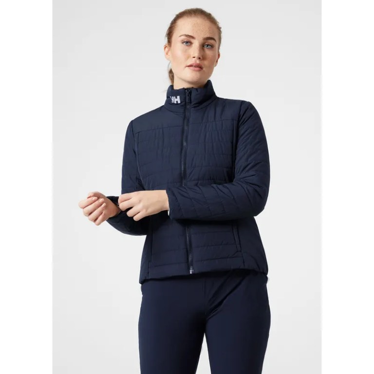 Padmore & Barnes Helly Hansen Ladies Crew 2.0 Insulated Jacket – Navy