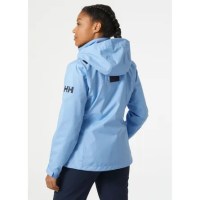 Padmore & Barnes Helly Hansen Ladies Crew Hooded Midlayer Jacket – Bright Blue
