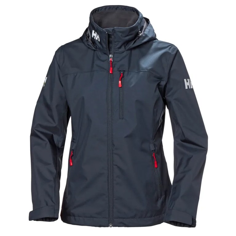 padmore & barnes Helly Hansen Ladies Crew Hooded Midlayer Jacket – Navy