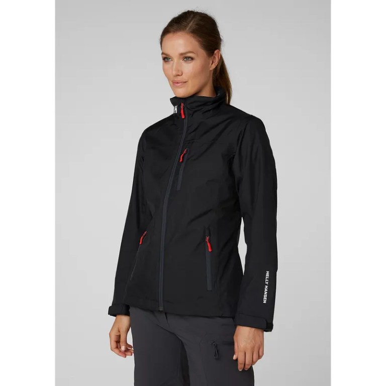 Padmore & Barnes Helly Hansen Ladies Crew Midlayer Jacket – Black