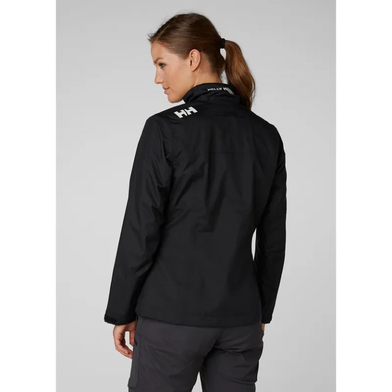Padmore & Barnes Helly Hansen Ladies Crew Midlayer Jacket – Black