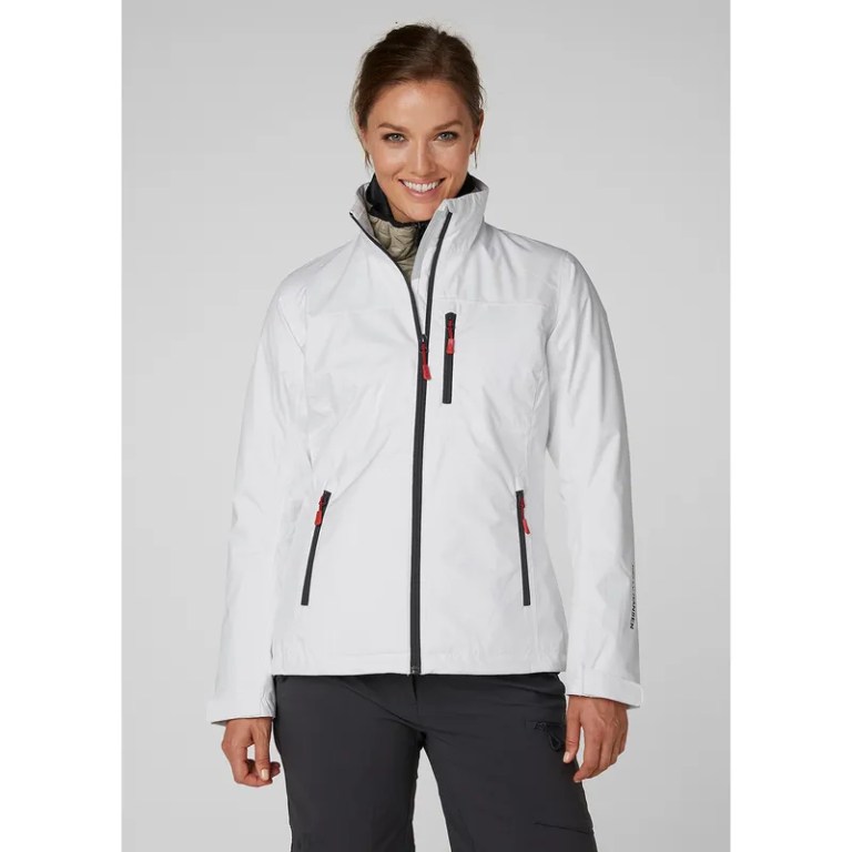 Padmore & Barnes Helly Hansen Ladies Crew Midlayer Jacket – White