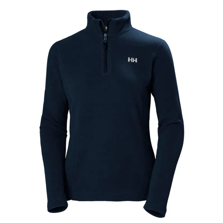 padmore & barnes Helly Hansen Ladies Daybreaker Half-Zip Fleece Jacket – Navy
