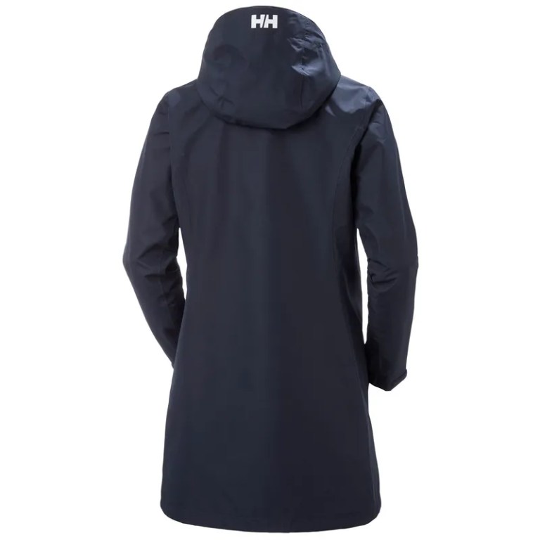 Padmore & Barnes Helly Hansen Ladies Long Belfast Jacket – Navy