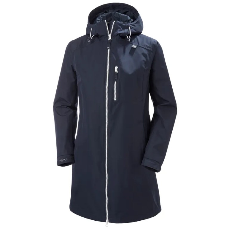 padmore & barnes Helly Hansen Ladies Long Belfast Jacket – Navy
