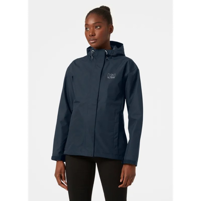 Padmore & Barnes Helly Hansen Ladies Seven J Waterproof Jacket – Navy