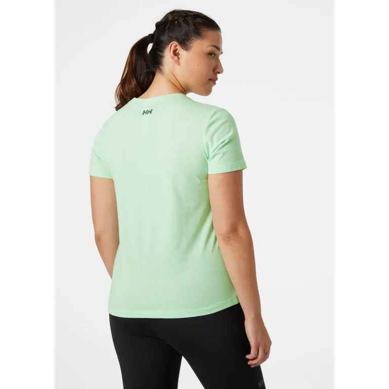 Padmore & Barnes Helly Hansen Ladies Tech Logo T-Shirt – Mint