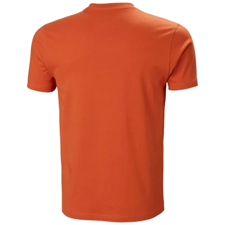 Padmore & Barnes Helly Hansen Mens Box T-Shirt – Terracotta