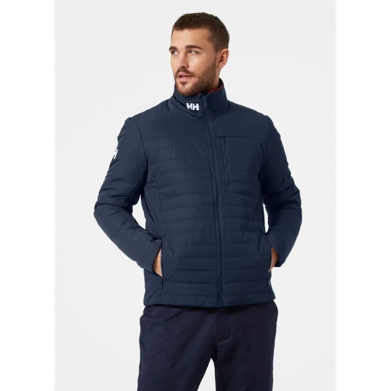 Padmore & Barnes Helly Hansen Mens Crew 2.0 Insulated Jacket – Navy