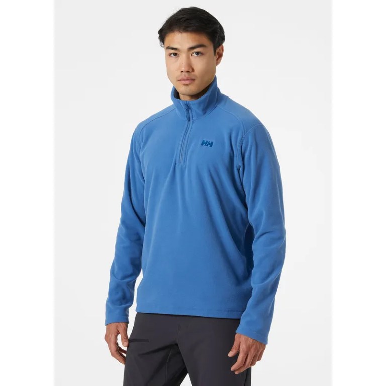 Padmore & Barnes Helly Hansen Mens Daybreaker 1/2 Zip Fleece – Azurite