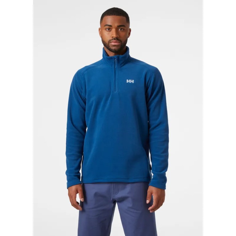Padmore & Barnes Helly Hansen Mens Daybreaker 1/2 Zip Fleece – Deep Fjord