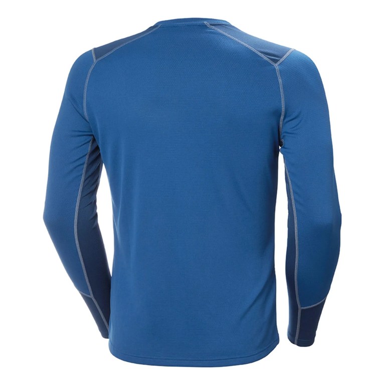 Padmore & Barnes Helly Hansen Mens Lifa Active Crew Base Layer – Deep Fjord