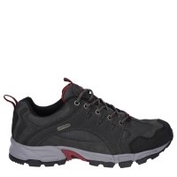 Padmore & Barnes Hi-Tec Mens Auckland Lite Hiking Shoe – Grey/Dark Red