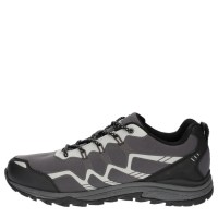 Padmore & Barnes Hi-Tec Mens Stinger Hiking Shoe – Black/Silver/Charcoal