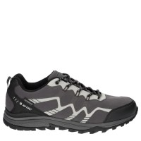 Padmore & Barnes Hi-Tec Mens Stinger Hiking Shoe – Black/Silver/Charcoal