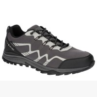 padmore & barnes Hi-Tec Mens Stinger Hiking Shoe – Black/Silver/Charcoal