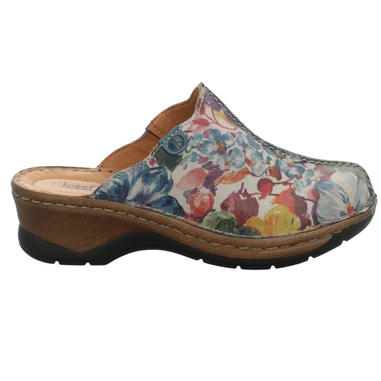 Padmore & Barnes Josef Seibel Ladies Catalonia 51 Slip-On Clog – Multi-Colour