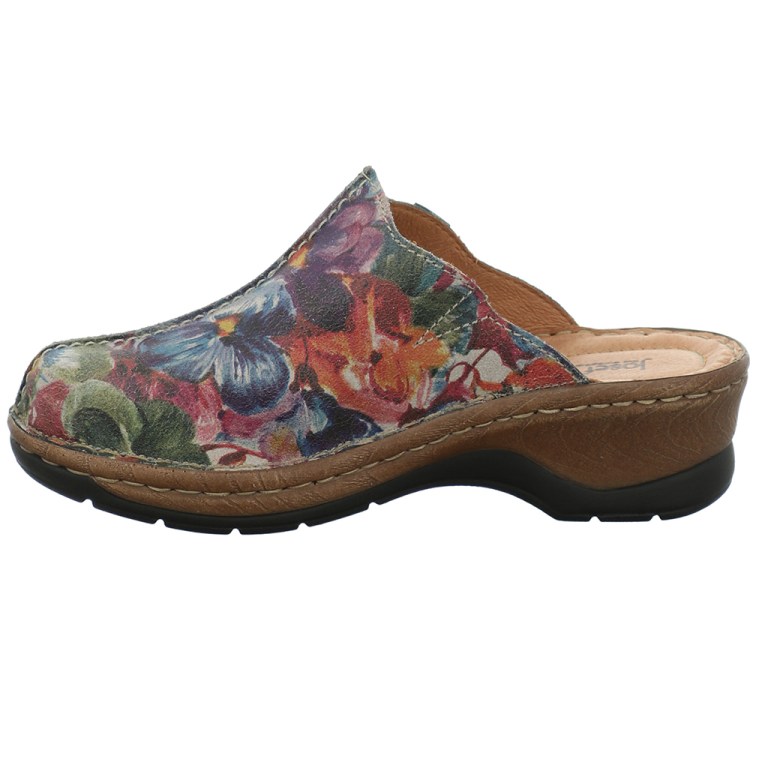 Padmore & Barnes Josef Seibel Ladies Catalonia 51 Slip-On Clog – Multi-Colour