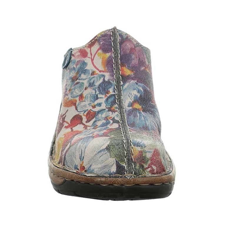 Padmore & Barnes Josef Seibel Ladies Catalonia 51 Slip-On Clog – Multi-Colour